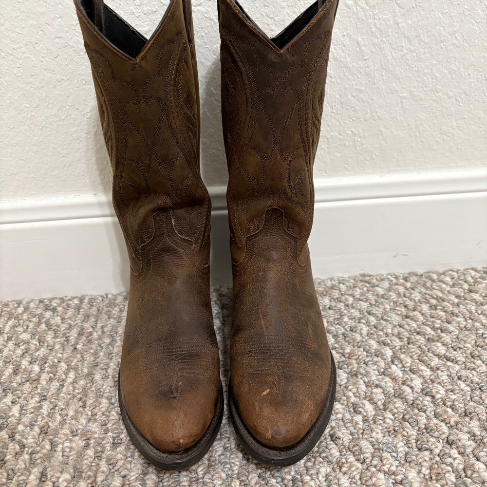 Boot Barn Cowboy Boots, Size 9 Medium, Brown